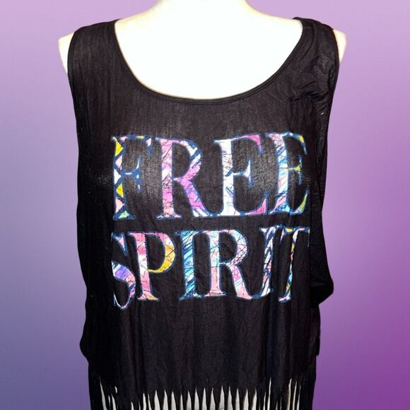 NWT Plus Size Maurices Free Spirit Tassel Sleeveless Shirt Size 2 - Picture 6 of 6